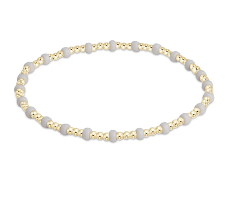ENEWTON Gameday Hope Gold Sincerity Bracelet - White ENEWTON Gameday Hope Gold Sincerity Bracelet - White