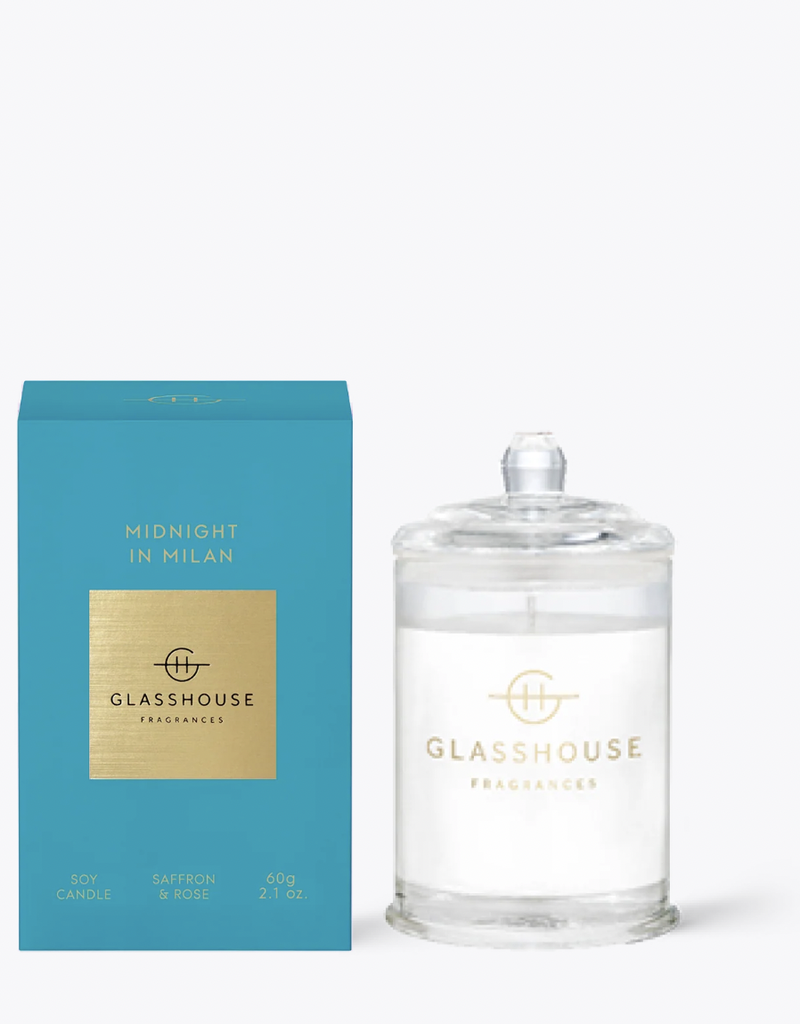 GLASSHOUSE FRAGRANCES MIDNIGHT IN MILAN 2.1 oz. Triple Scented Candle