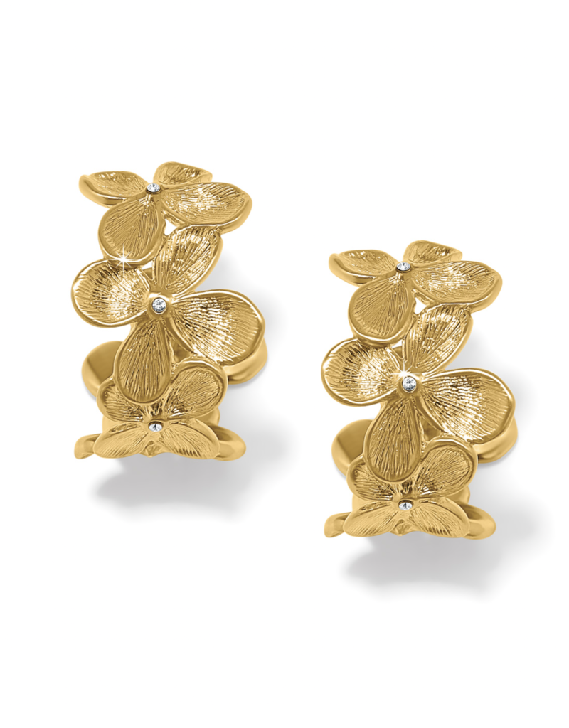 BRIGHTON EVERBLOOM PETAL GOLD HOOPS
