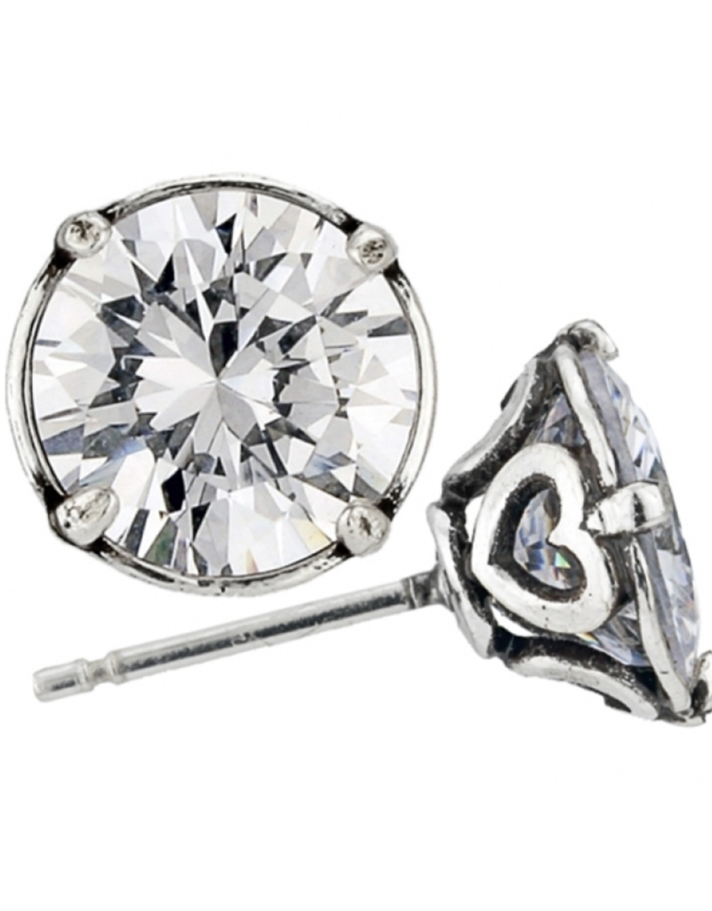 BRIGHTON BRILLIANCE 9MM CUBIC ZIRCONIA POST EARRING