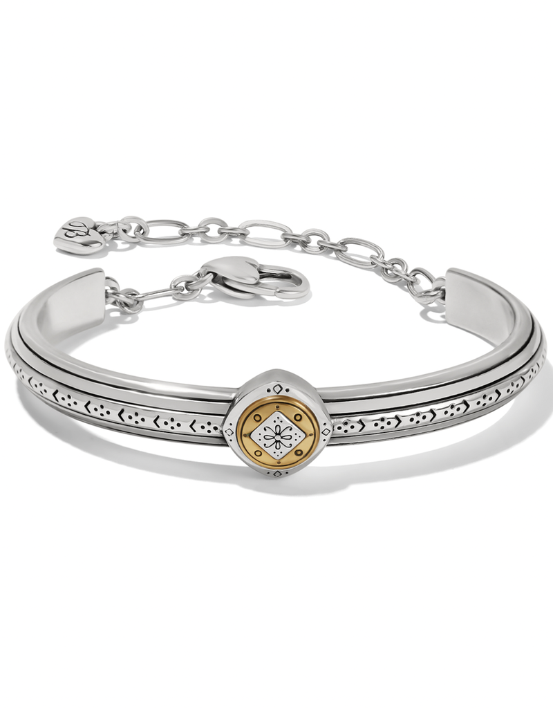 BRIGHTON MOSAIC TWO TONE BAR BRACELET