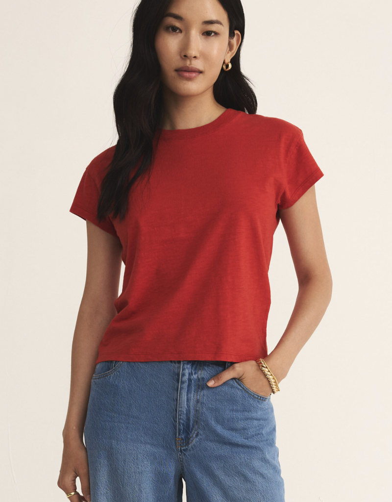 Z SUPPLY MODERN SLUB TEE-CABANA RED