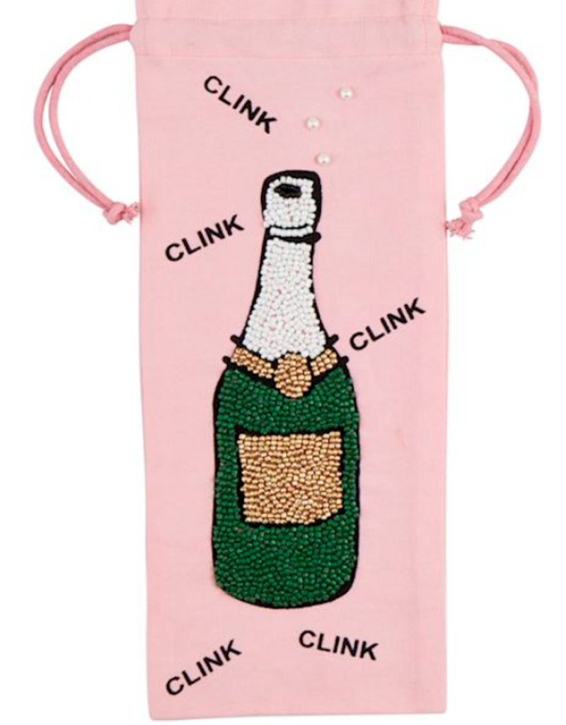 MUD PIE BEADED WINE BAGS