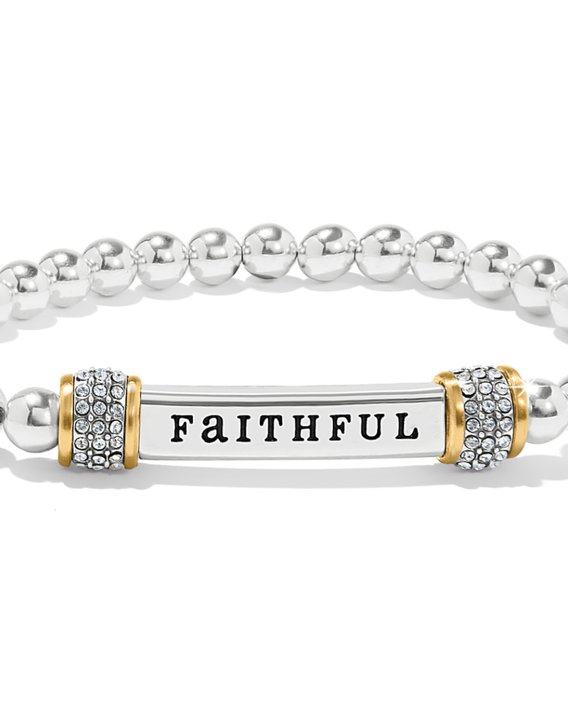 BRIGHTON Meridian Faithful Two Tone Stretch Bracelet