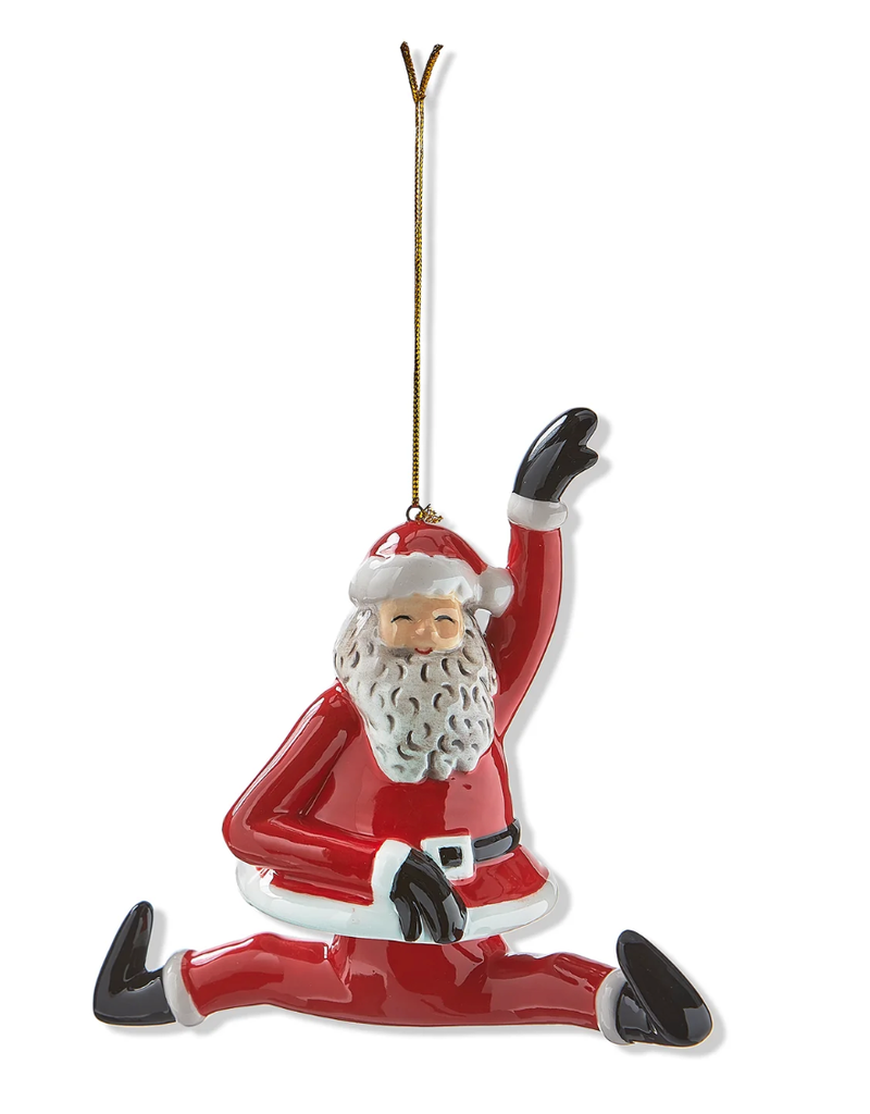 TAG DANCING SANTA SPLITS ORNAMENT