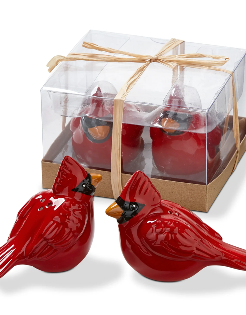 TAG CARDINAL SALT & PAPPER SHAKERS SET/2
