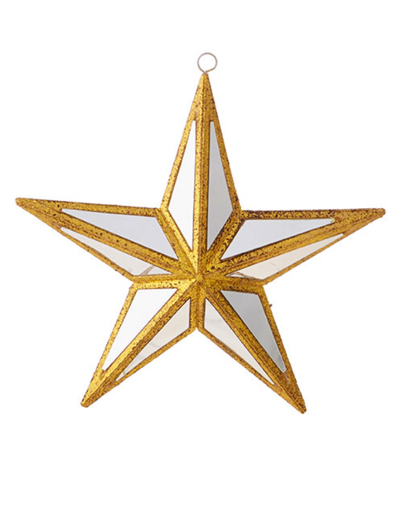 6" MIRRORED STAR ORNAMENT