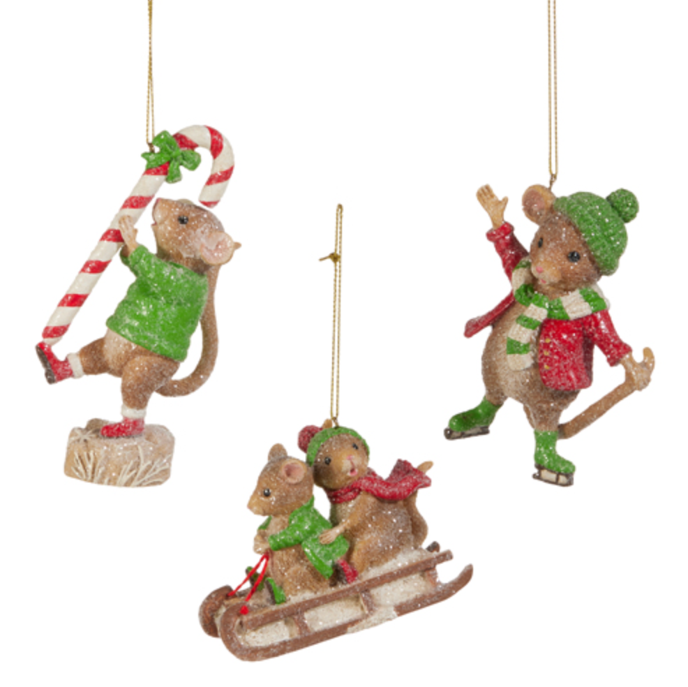 4.5" A VERY MOUSE CHRISTMAS ORNAMENT 4.5" A VERY MOUSE CHRISTMAS ORNAMENT