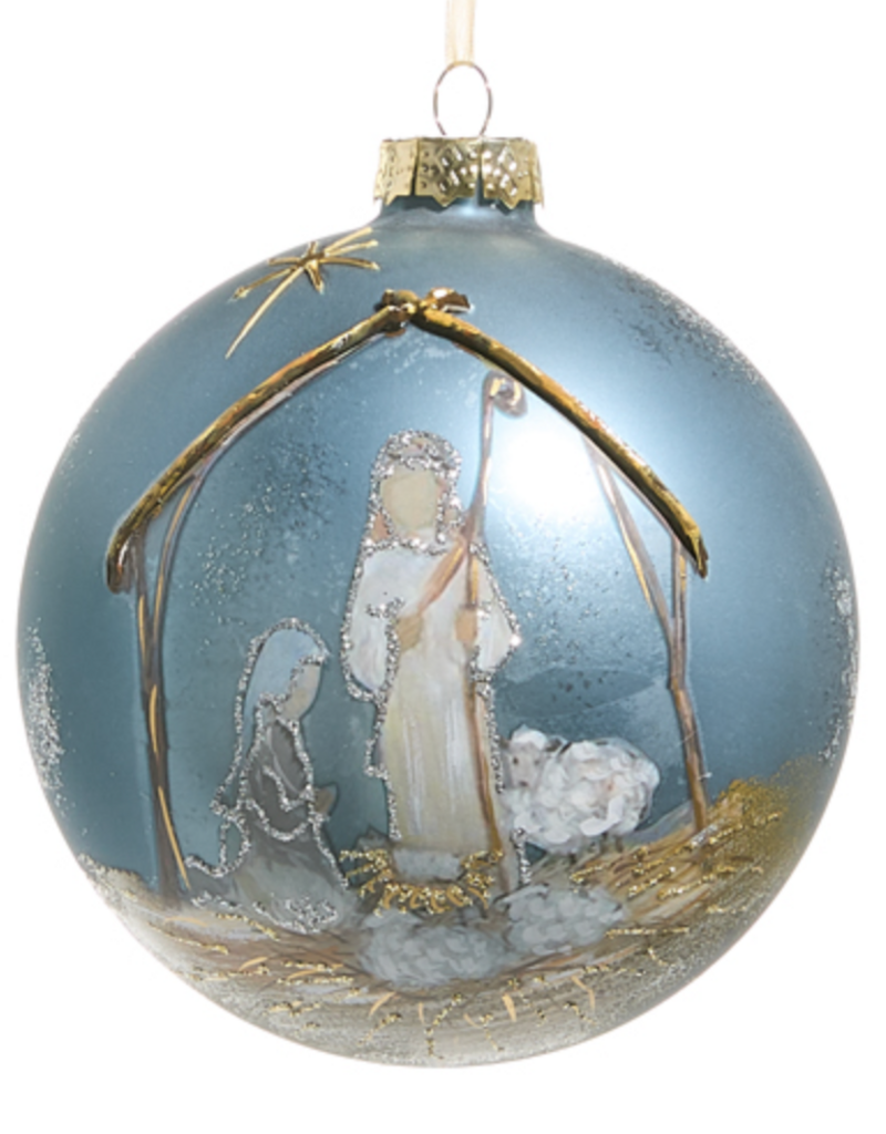 5" HOLY NIGHT BALL ORNAMENT