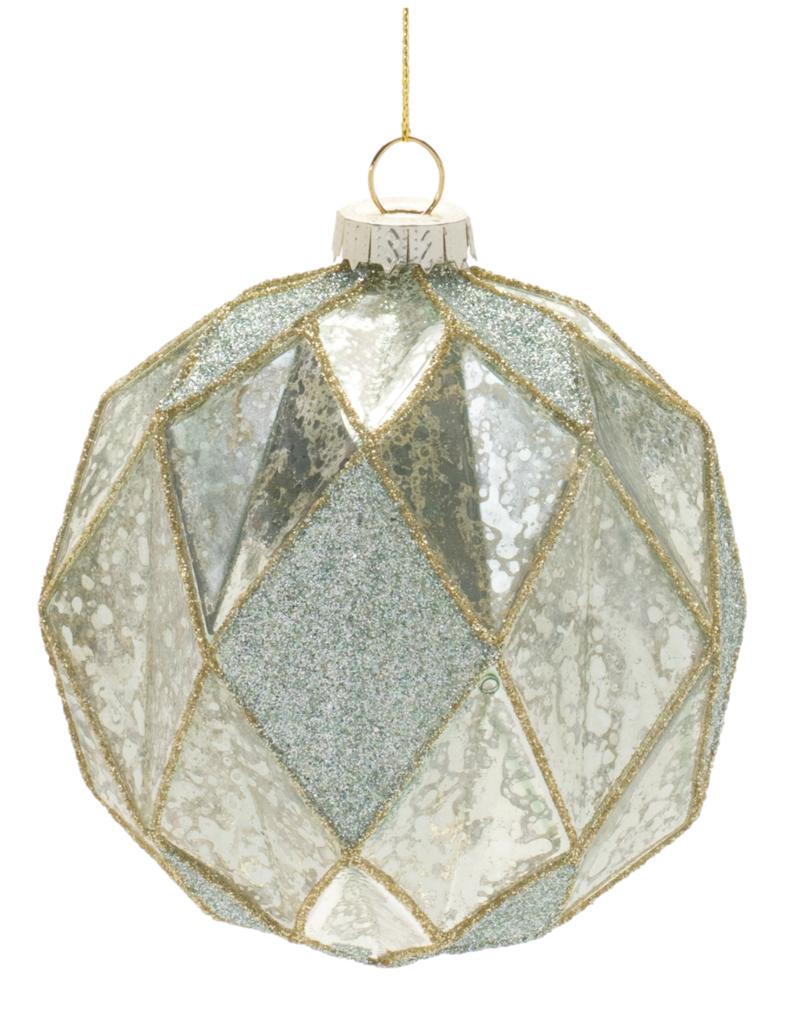 FACETED BALL ORNAMENT