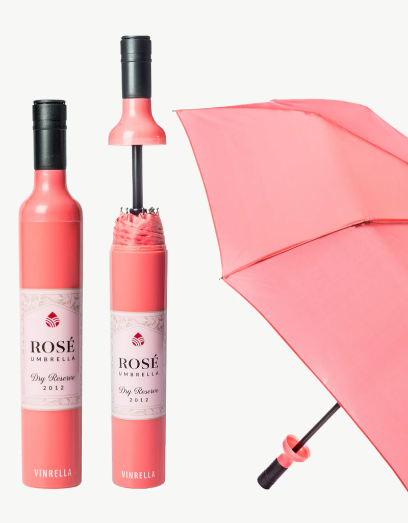 VINRELLA ROSÉ LABEL WINE BOTTLE UMBRELLA