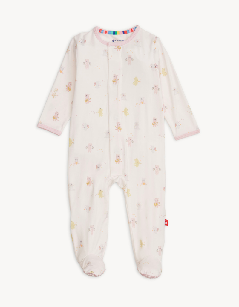 MAGNETIC ME PINK BABY BEATS MODAL FOOTIE
