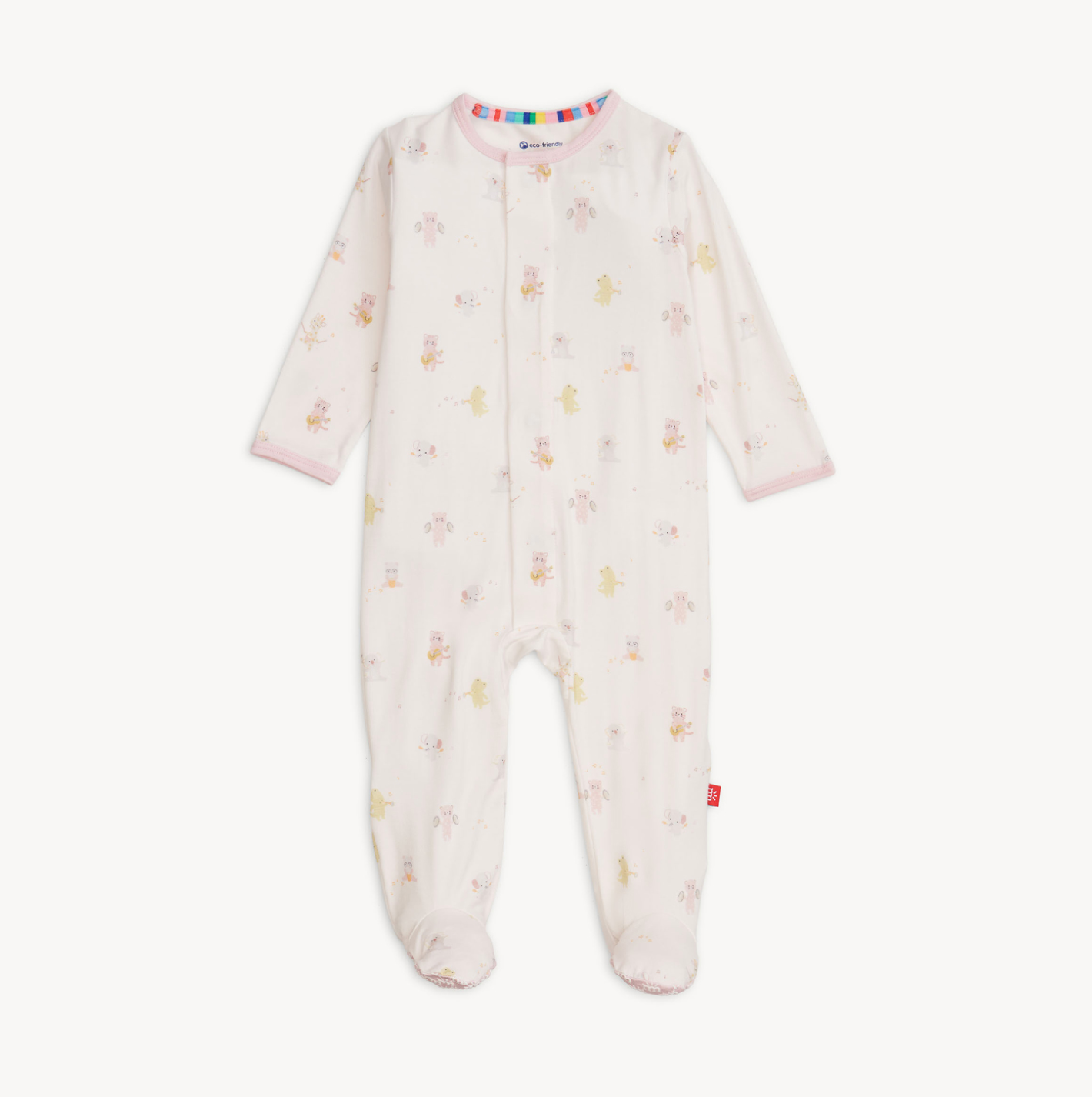 MAGNETIC ME PINK BABY BEATS MODAL FOOTIE MAGNETIC ME PINK BABY BEATS MODAL FOOTIE