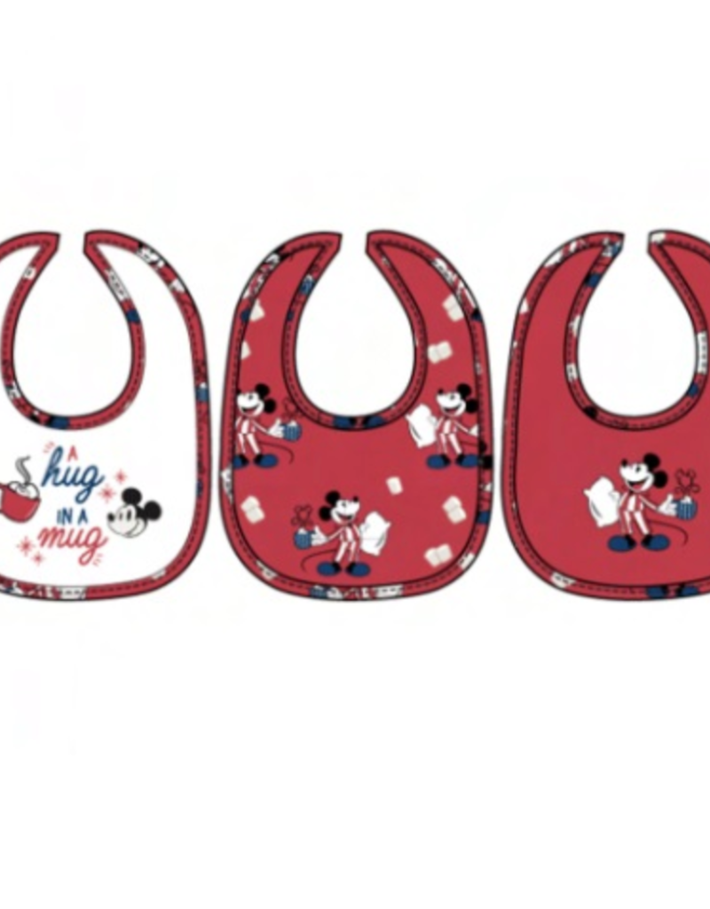 MAGNETIC ME RED COCOA CLUB BIB 3-PK