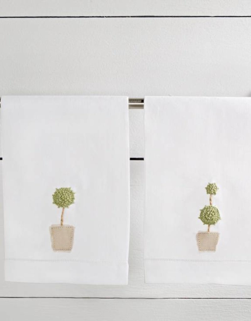 MUD PIE TOPIARY FRENCH KNOT TOWEL