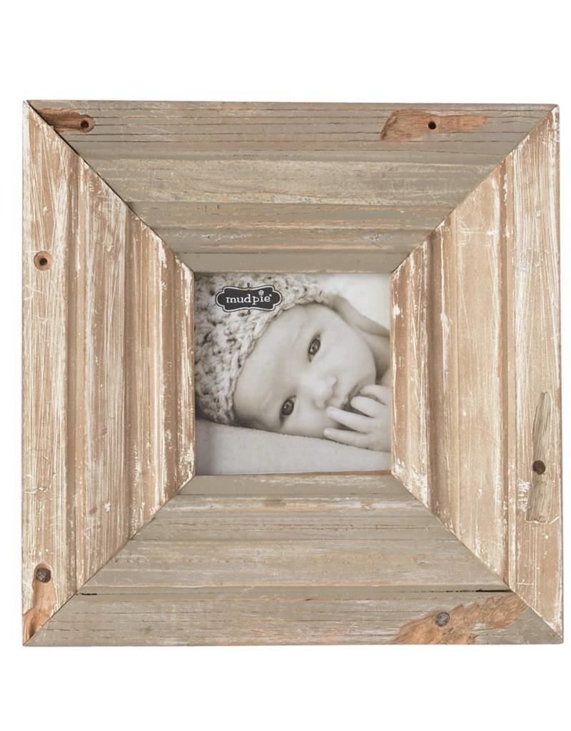 MUD PIE 10 1/4" SQUARE RECLAIMED WOOD FRAME