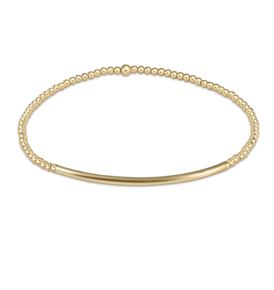 ENEWTON CLASSIC GOLD 2MM BEAD BRACELET-BLISS BAR GOLD ENEWTON CLASSIC GOLD 2MM BEAD BRACELET-BLISS BAR GOLD