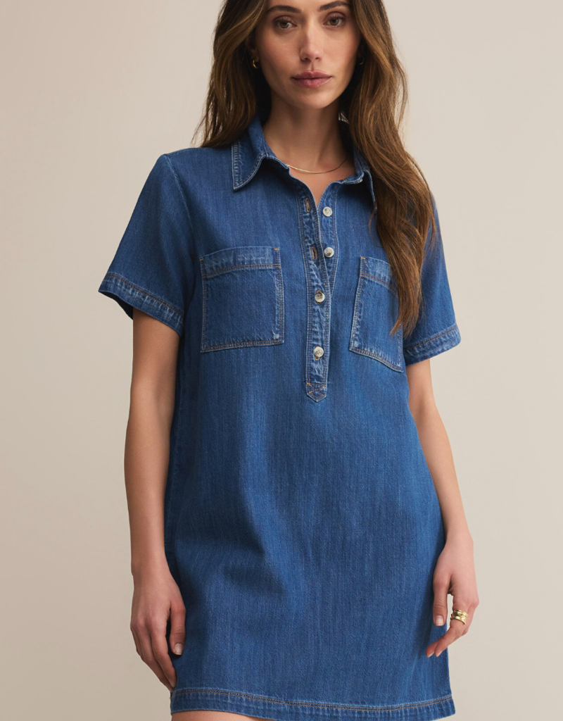 Z SUPPLY AUTHENTIC DENIM MINI DRESS