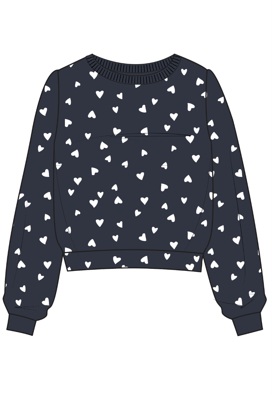Z SUPPLY CLASSIC HEART LS TOP Z SUPPLY CLASSIC HEART LS TOP