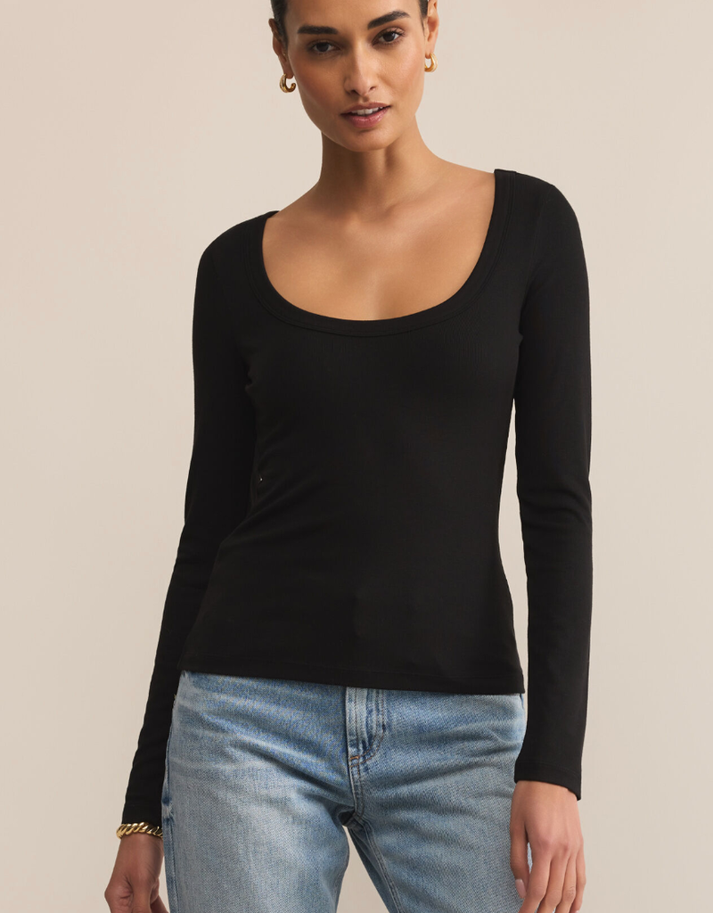 Z SUPPLY SECOND SKIN SCOOP NECK TOP