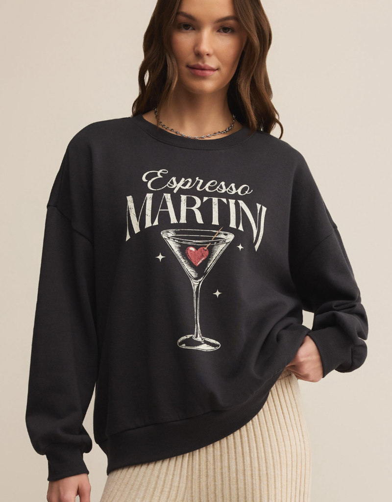 Z SUPPLY OVERSIZED ESPRESSO MARTINI SWEATSHIRT