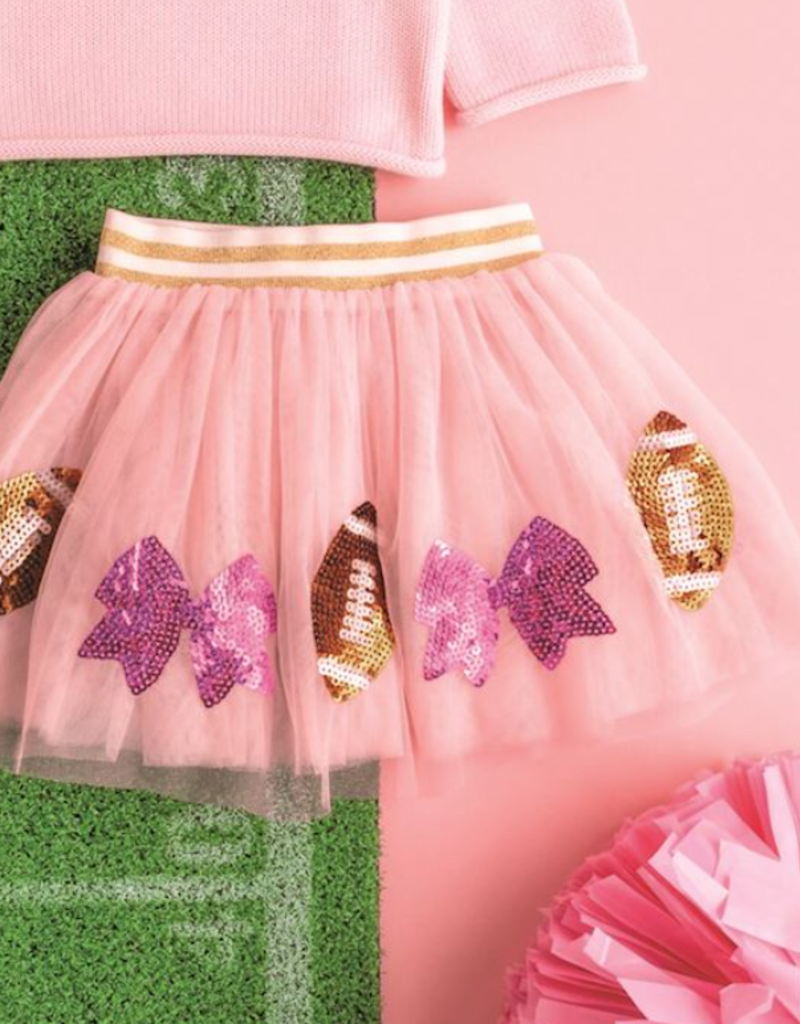MUD PIE PINK FOOTBALL TUTU-12 MOS-2T