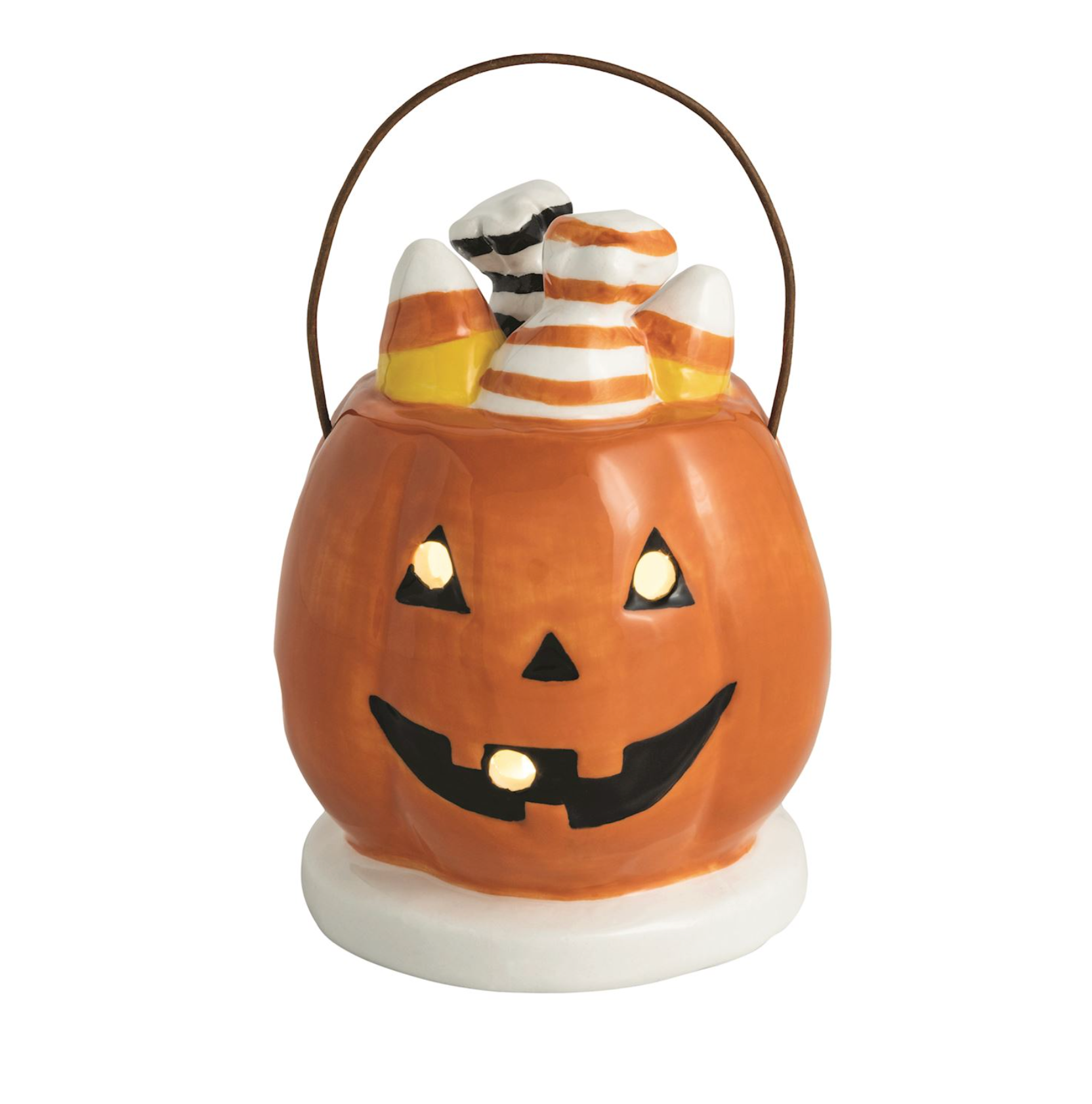 MUD PIE PUMPKIN BASKET LIGHT-UP SITTER MUD PIE PUMPKIN BASKET LIGHT-UP SITTER