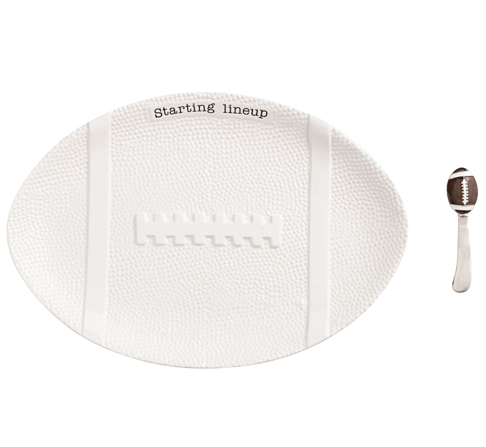 MUD PIE FOOTBALL PLATTER MUD PIE FOOTBALL PLATTER