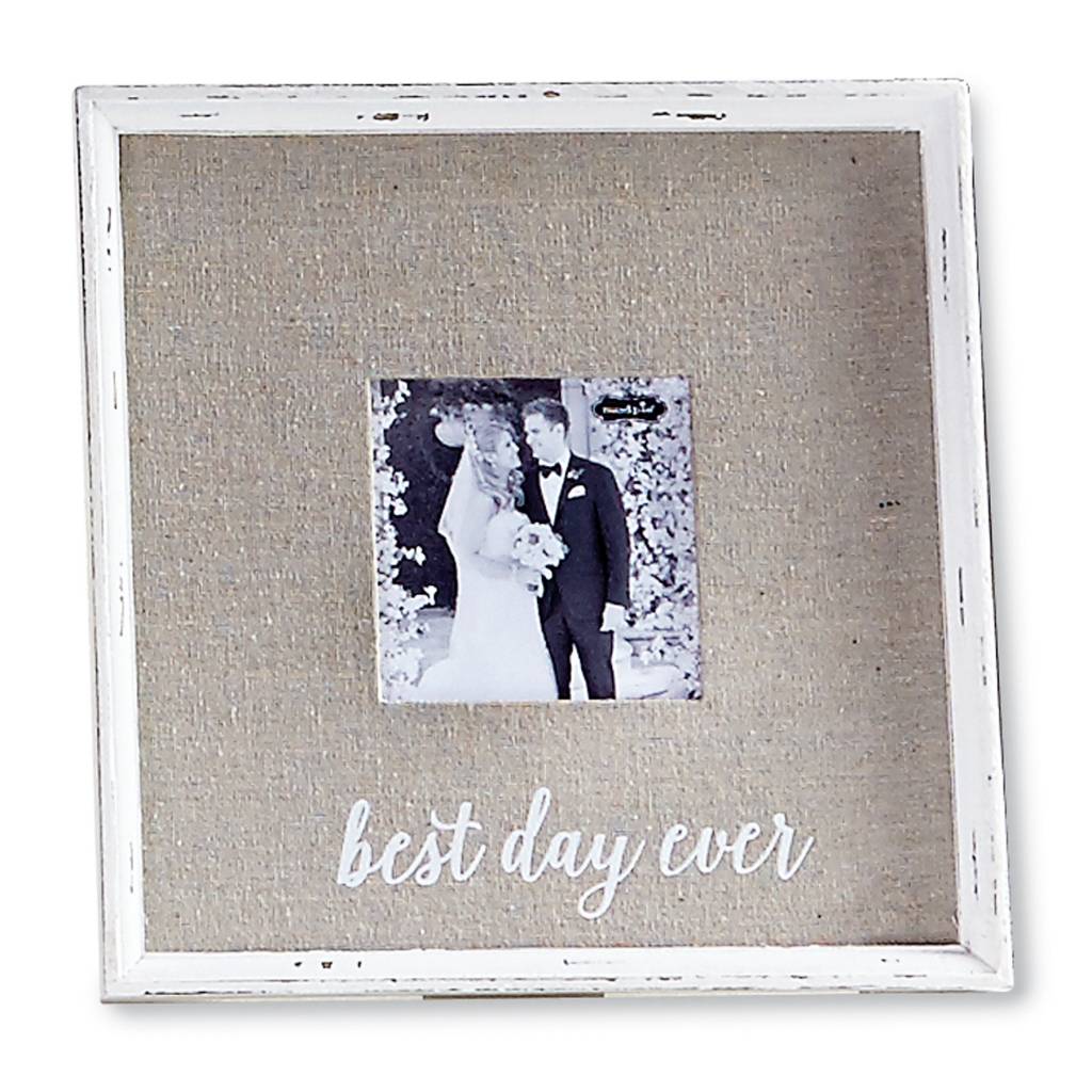 MUD PIE BEST DAY EVER LINEN FRAME MUD PIE BEST DAY EVER LINEN FRAME