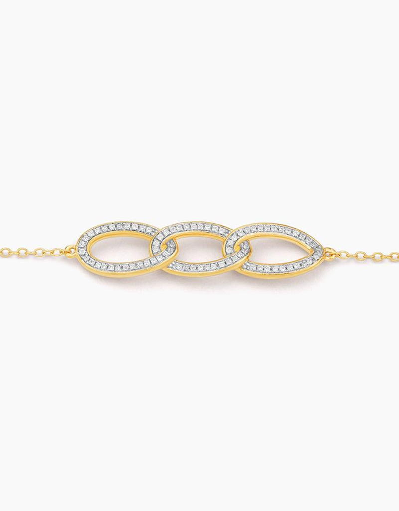 ELLA STEIN TRIPLE LINK CHAIN BRACELET