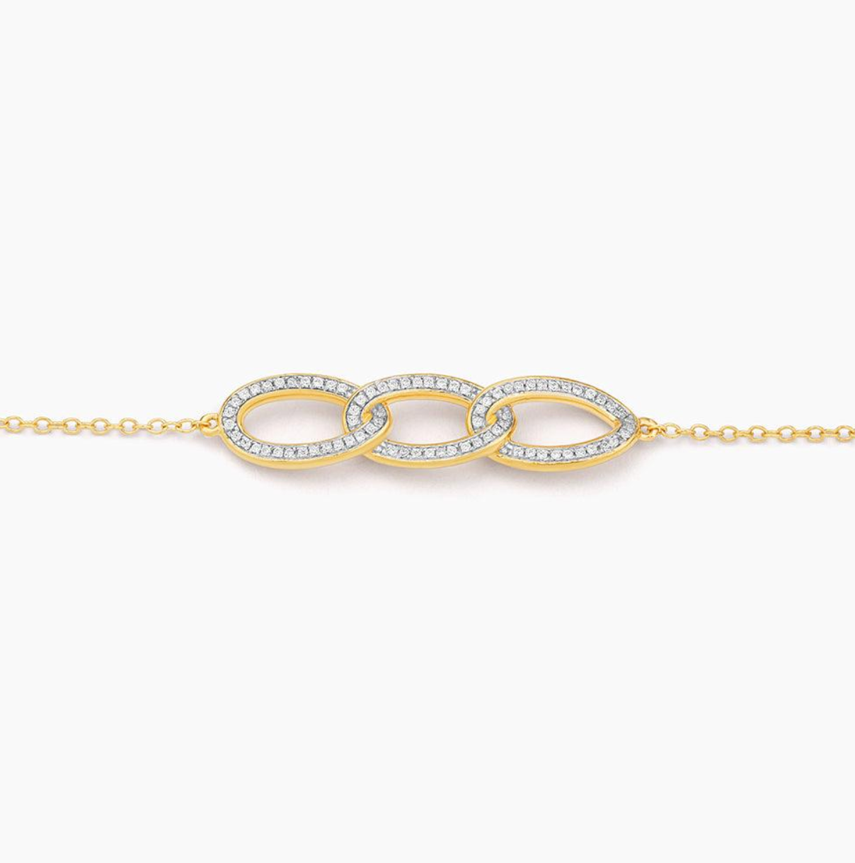 ELLA STEIN TRIPLE LINK CHAIN BRACELET ELLA STEIN TRIPLE LINK CHAIN BRACELET
