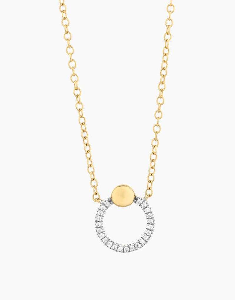 ELLA STEIN BEADED O PENDANT NECKLACE
