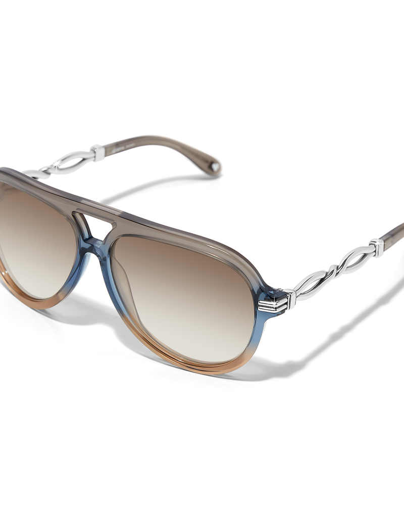 BRIGHTON INTERLOK TWIST AVIATOR SUNGLASSES