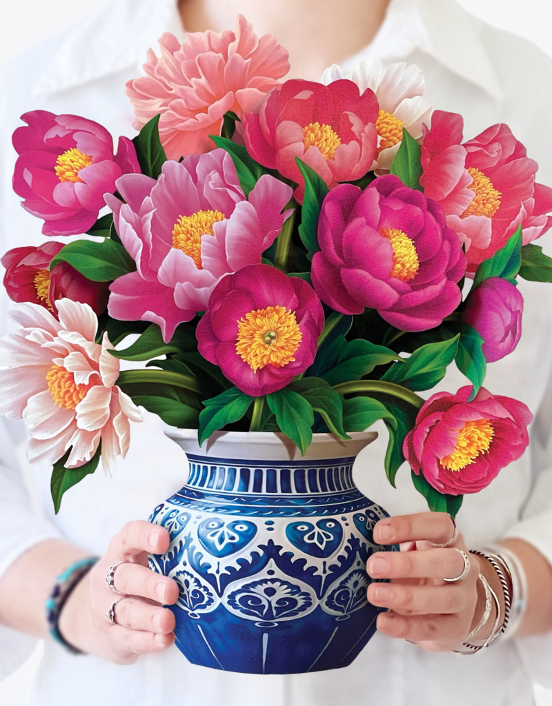 FRESHCUT PAPER PEONIE PARADISE POP-UP GREETING CARD