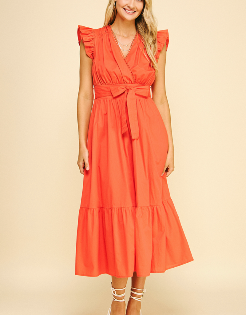 PINCH STEVIE DRESS-SUN ORANGE