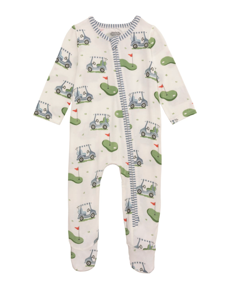 MUD PIE BLUE GOLF SLEEPER 3-6 MONTHS