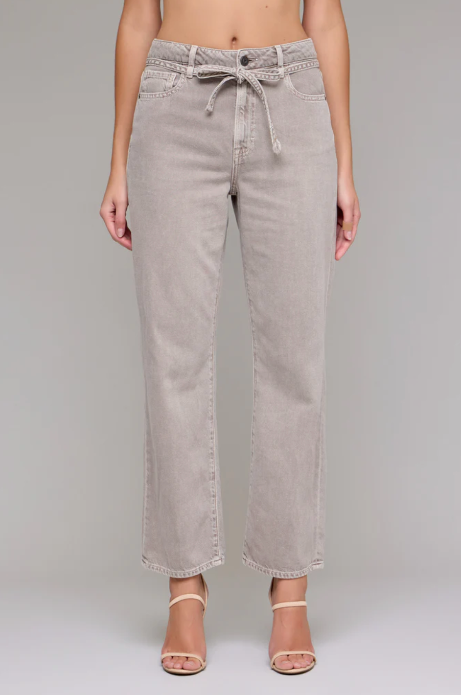 HIDDEN JEANS ELLA HIGH RISE WIDE STRAIGHT-GRAVEL HIDDEN JEANS ELLA HIGH RISE WIDE STRAIGHT-GRAVEL