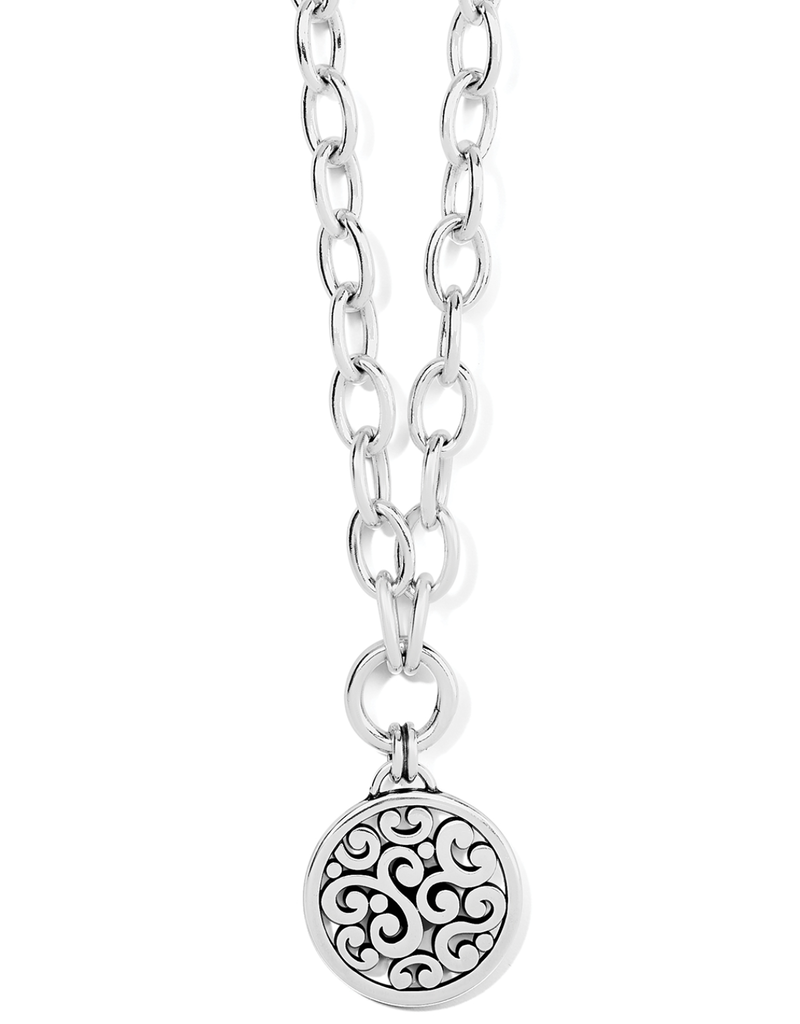 BRIGHTON CONTEMPO MEDALLION CHARM NECKLACE