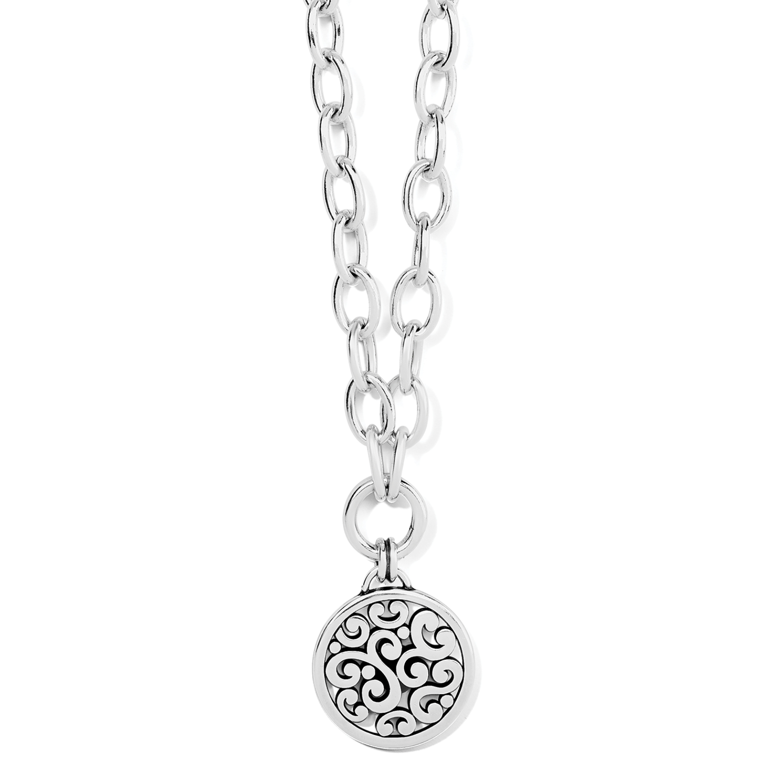 BRIGHTON CONTEMPO MEDALLION CHARM NECKLACE BRIGHTON CONTEMPO MEDALLION CHARM NECKLACE