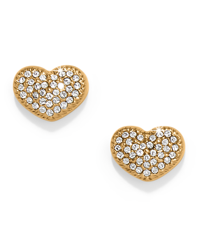 BRIGHTON ILLUMINA CELESTE HEART POST EARRINGS