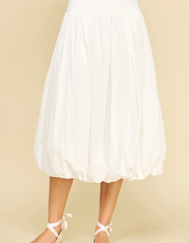 PINCH BUBBLE MIDI SKIRT
