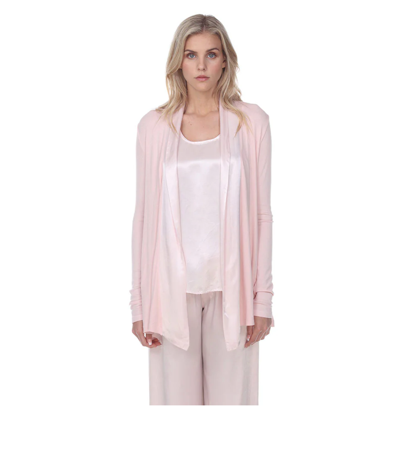 PJ HARLOW SHELBY SWING JACKET WITH SATIN TRIM PJ HARLOW SHELBY SWING JACKET WITH SATIN TRIM