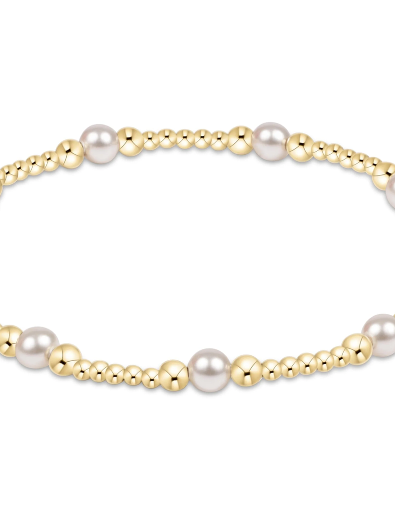 ENEWTON Classic Purpose Pattern 4mm Bead Bracelet - Pearl