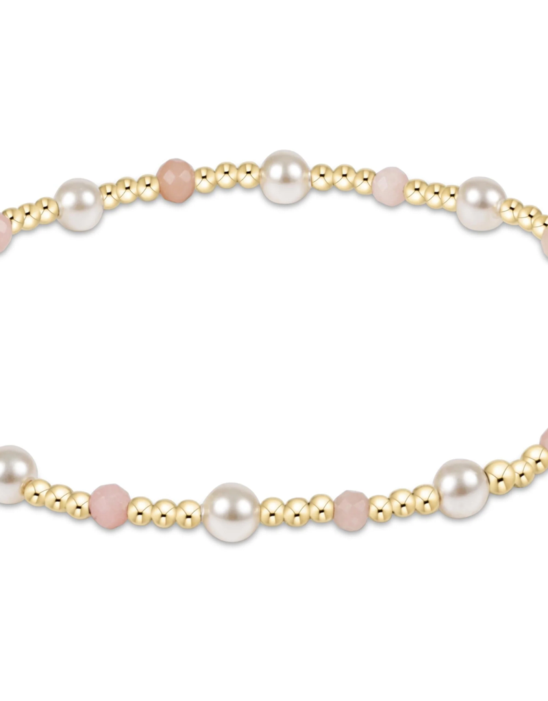 ENEWTON PEARL SINCERITY 4MM GEM BRACELET-PINK OPAL