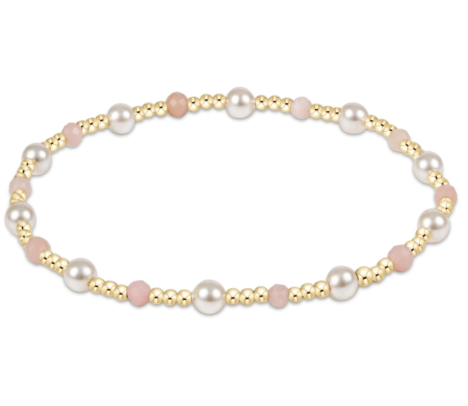 ENEWTON PEARL SINCERITY PATTERN 4MM BEAD BRACELET-PINK OPAL ENEWTON PEARL SINCERITY PATTERN 4MM BEAD BRACELET-PINK OPAL