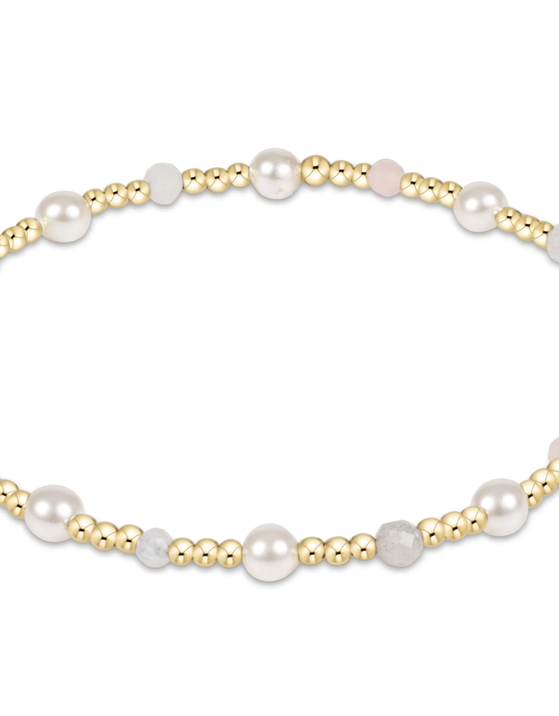 ENEWTON PEARL SINCERITY PATTERN 4MM BEAD BRACELET-HOT MESS SS25