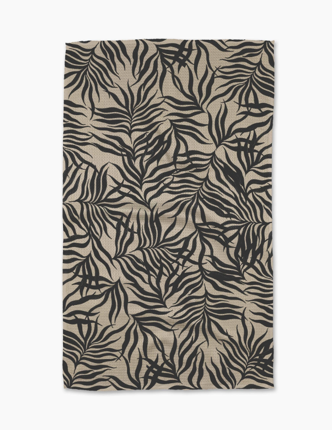 GEOMETRY TEA TOWELS-LEAFY GEOMETRY TEA TOWELS-LEAFY