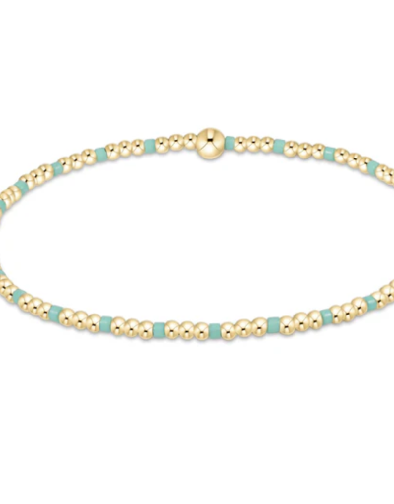 ENEWTON egirl Hope Sincerity Pattern 2mm Bead Bracelet - Mint