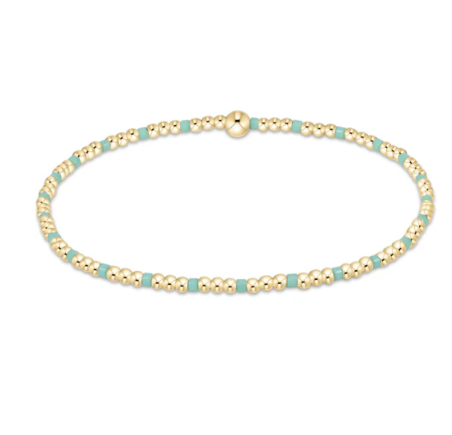 ENEWTON egirl Hope Sincerity Pattern 2mm Bead Bracelet - Mint ENEWTON egirl Hope Sincerity Pattern 2mm Bead Bracelet - Mint