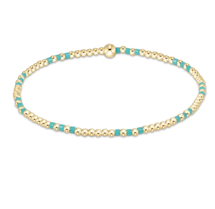 ENEWTON Hope Joy Pattern 2mm Bead Bracelet - Turquoise ENEWTON Hope Joy Pattern 2mm Bead Bracelet - Turquoise